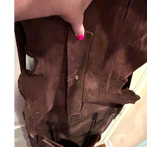 Gabriel Good Artisan Crafted One of a Kind Buffalo Leather Messenger Bag - Picture 8 of 12